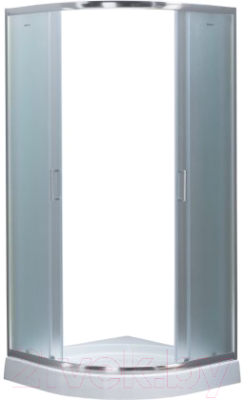 Душевой уголок Aquanet Полукруглый 80x80 / SE-800Q (узорчатое стекло)