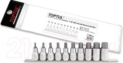 Набор головок слесарных Toptul GAAG1005 - фото