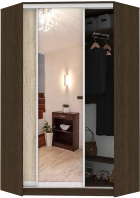 Шкаф Кортекс-мебель Сенатор ШК30 Классика ДСП с зеркалом - фото