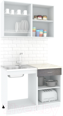 Готовая кухня Кортекс-мебель Корнелия Экстра 1.1м