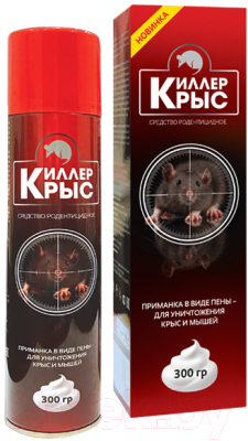 Средство для борьбы с вредителями Valbrenta Chemicals Родентицид. Пена Киллер Крыс - фото