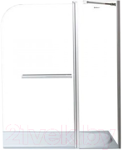 Стеклянная шторка для ванны Aquanet SG-1200 150x120 / 209412 - фото