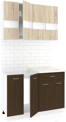 Готовая кухня Кортекс-мебель Корнелия Экстра 1.2м - фото