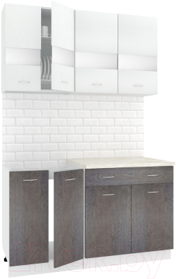 Готовая кухня Кортекс-мебель Корнелия Экстра 1.4м - фото