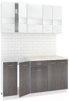 Готовая кухня Кортекс-мебель Корнелия Экстра 1.5м - фото