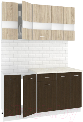 Готовая кухня Кортекс-мебель Корнелия Экстра 1.5м - фото