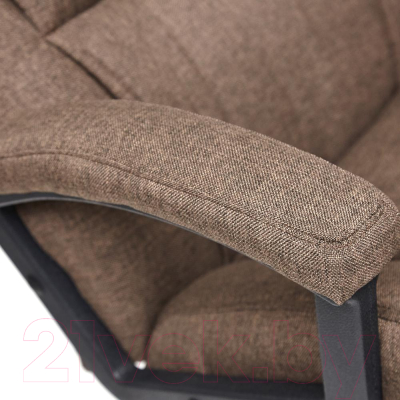 Кресло офисное Tetchair Bergamo ткань (хром/коричневый 3M7-147)