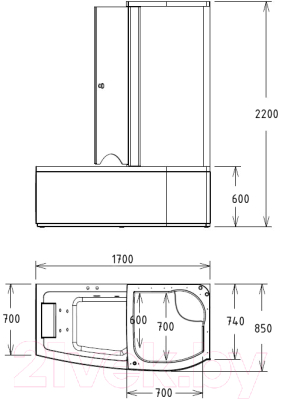 Душевая кабина Gemy G8040 B R