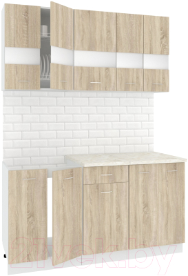 Готовая кухня Кортекс-мебель Корнелия Экстра 1.5м - фото