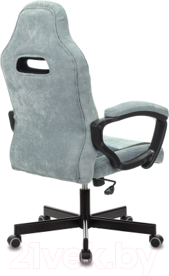 Кресло геймерское Бюрократ Zombie Viking 6 Knight (кожзам голубой)