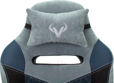 Кресло геймерское Бюрократ Zombie Viking 6 Knight (кожзам голубой)