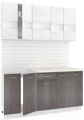 Готовая кухня Кортекс-мебель Корнелия Экстра 1.6м - фото