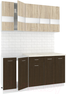 Готовая кухня Кортекс-мебель Корнелия Экстра 1.6м - фото