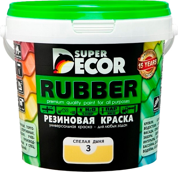 Краска Super Decor Резиновая №03 Спелая дыня - фото