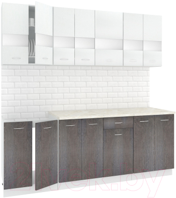 Готовая кухня Кортекс-мебель Корнелия Экстра 2.1м - фото