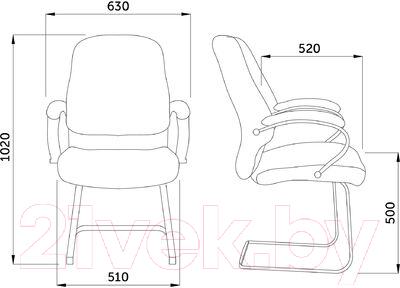 Стул офисный AksHome King KF Eco