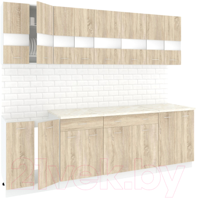 Готовая кухня Кортекс-мебель Корнелия Экстра 2.5м - фото