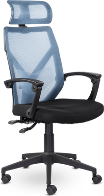 Кресло офисное UTFC Астон М-711 (голубой/черный)