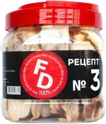 Лакомство для собак For Dogs Заячьи ушки с филе ягненка / TUZ537 - фото