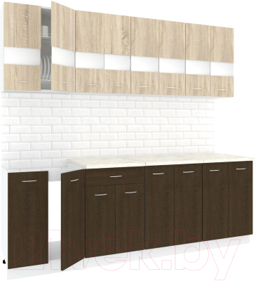 Готовая кухня Кортекс-мебель Корнелия Экстра 2.4м - фото