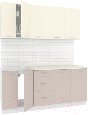 Готовая кухня Кортекс-мебель Корнелия Лира 1.8м - фото