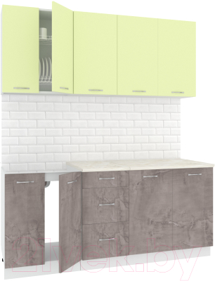 Готовая кухня Кортекс-мебель Корнелия Лира 1.8м - фото