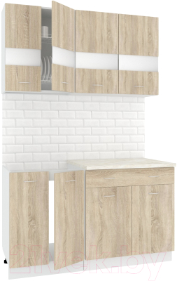 Готовая кухня Кортекс-мебель Корнелия Экстра 1.4м - фото