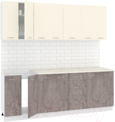Готовая кухня Кортекс-мебель Корнелия Лира 2.2м - фото
