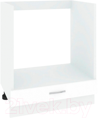 Шкаф под духовку Кортекс-мебель Корнелия Лира НШ60д (белый) - фото