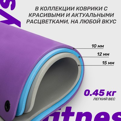 Коврик для йоги и фитнеса Sundays Fitness IR97506