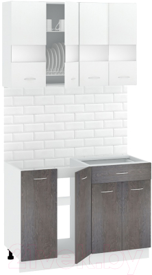 Готовая кухня Кортекс-мебель Корнелия Экстра 1.1м без столешницы - фото