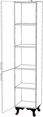 Шкаф-пенал для ванной Garda Keln-23R (40)