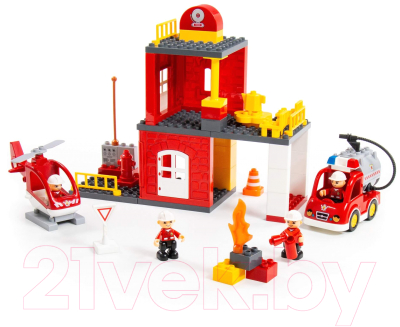 Конструктор Полесье Макси. Пожарная станция / 77516
