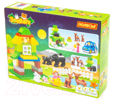 Конструктор Полесье Макси. Зоопарк / 77745