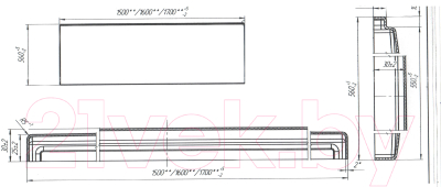 Экран для ванны 1Марка Flat 150