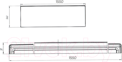 Экран для ванны 1Марка Flat 155