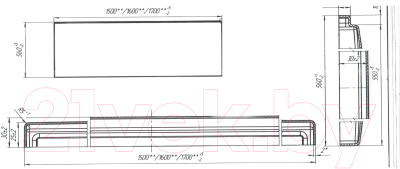 Экран для ванны 1Марка Flat 170