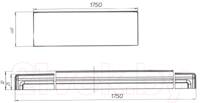 Экран для ванны 1Марка Flat 175