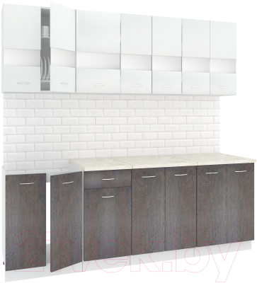Готовая кухня Кортекс-мебель Корнелия Экстра 2.2м - фото