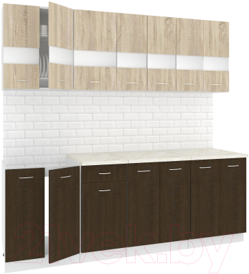 Готовая кухня Кортекс-мебель Корнелия Экстра 2.2м - фото