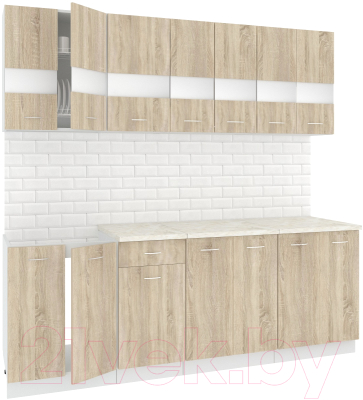 Готовая кухня Кортекс-мебель Корнелия Экстра 2.2м - фото