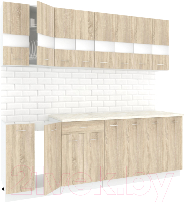 Готовая кухня Кортекс-мебель Корнелия Экстра 2.4м - фото