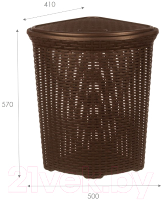 Корзина для белья Violet Ротанг / 235001