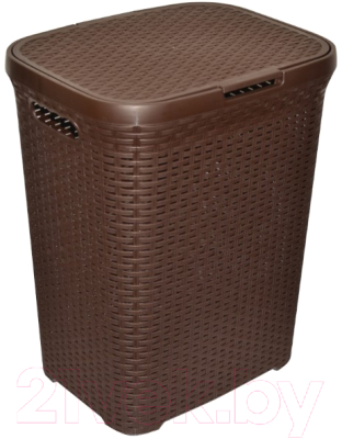 Корзина для белья Violet Ротанг / 184001 (40л, коричневый)