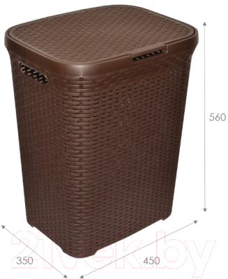 Корзина для белья Violet Ротанг / 186001