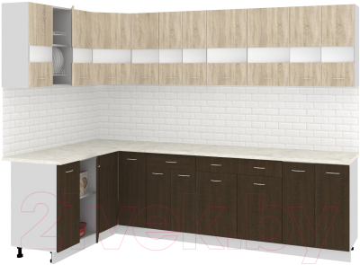 Готовая кухня Кортекс-мебель Корнелия Экстра 1.5x2.8м - фото