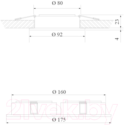 Комплект точечных светильников Elektrostandard 1081/2 MR16