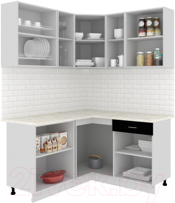 Готовая кухня Кортекс-мебель Корнелия Экстра 1.5x1.5м