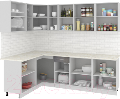 Готовая кухня Кортекс-мебель Корнелия Экстра 1.5x2.5м
