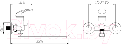 Смеситель Эверест B22-029M